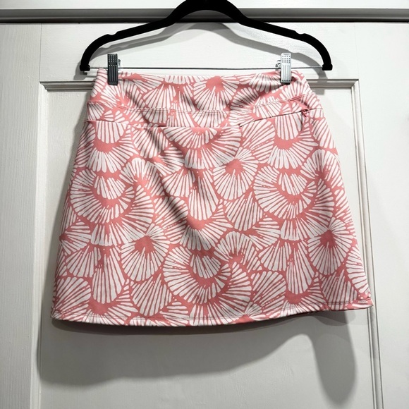 Tommy Bahama Coral Pink Shell Golf Tennis Pickleball Skort Small tropical summer - Picture 7 of 9